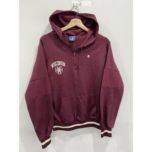 Vintage Champion Wisconsin Hoodie Sweater sweatshirt
